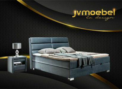 Bed textile 2x nightstand 3-piece bedroom set furniture luxury modern beds new